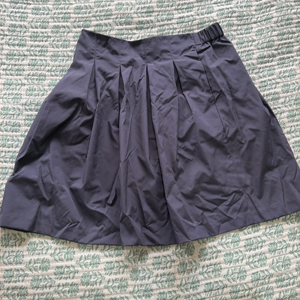 Gael Navy blue pleated skirt #aligolden